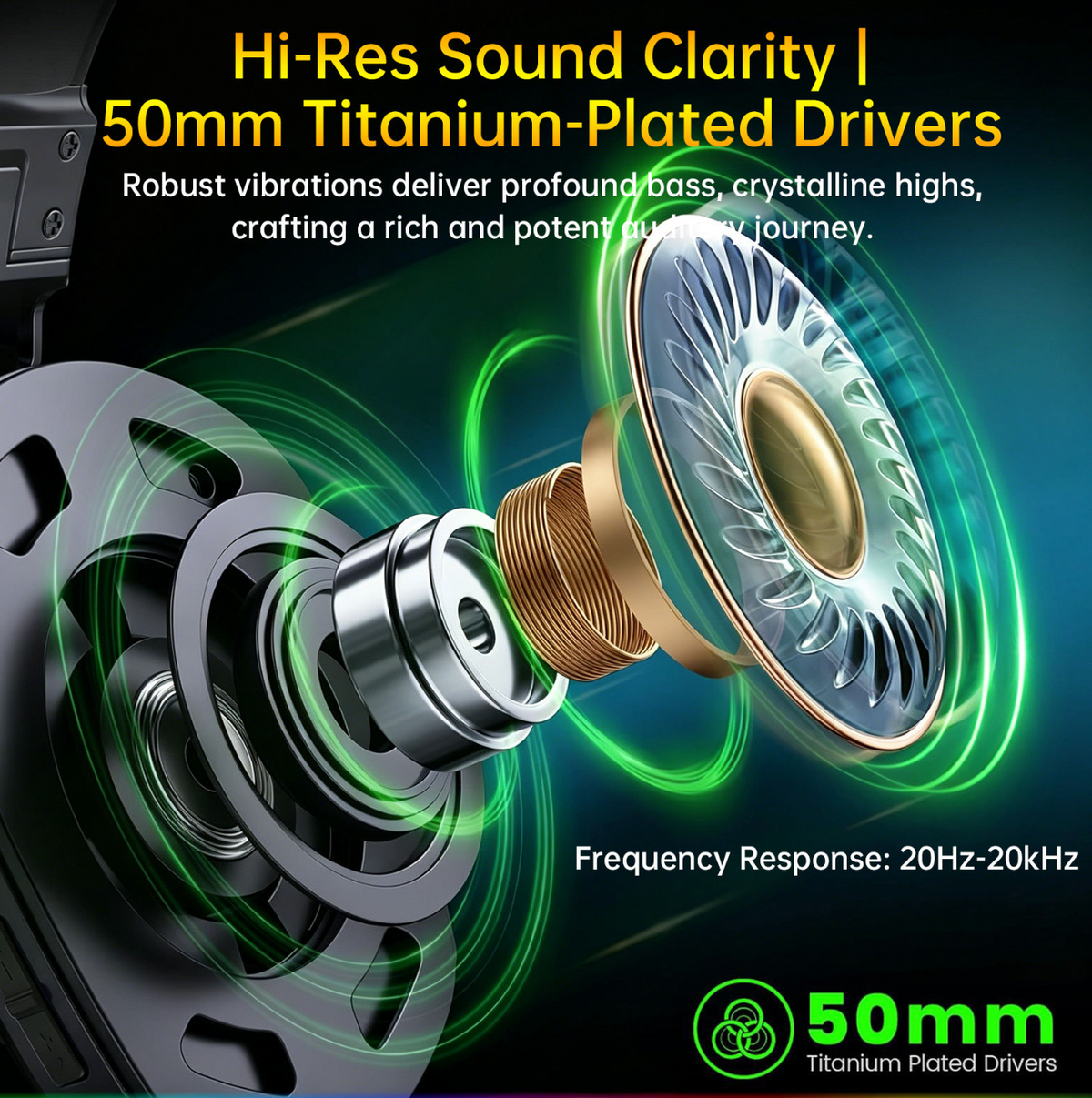 Pro Gaming Headset – Crystal-Clear Mic & Hi-Res Audio for Gaming